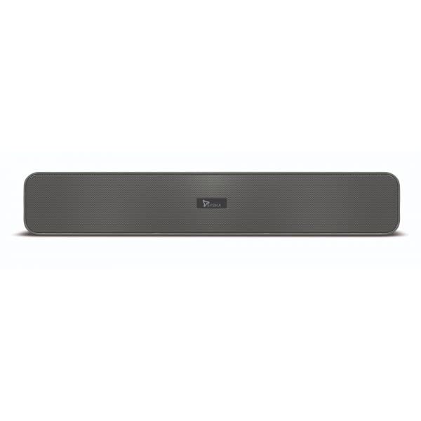 SYSKAAlphaBeatZ SB999 10 Watt RMS Stereo Sound and Instant Voice Assistant Bluetooth Soundbar (Silver Grey)