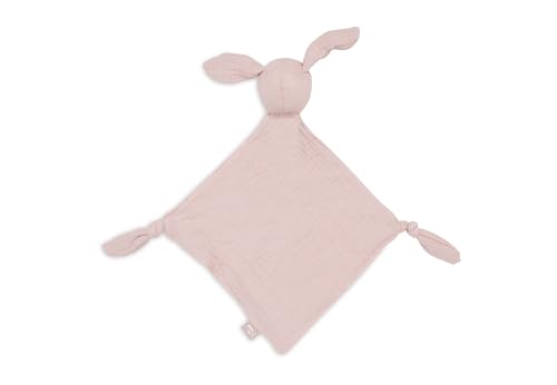 Jollein Baby Comforter - Bunny Ears, Wild Rose - Dummy Cloth - 100% Cotton - Cuddly Blanket - Oeko-Tex Certified - Dusky Pink - Image 2