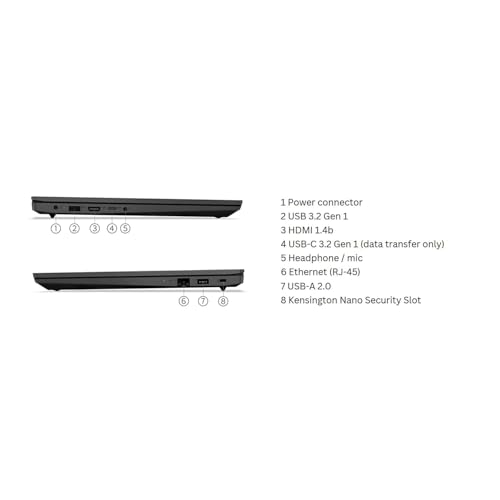 Image of Lenovo V15 G4 15.6-inch Laptop, Intel Core i5-1335U, 16GB Memory, 1TB SSD, Windows 11 Pro (83A100ECUS)