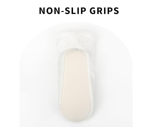 Image of Keyela Womens Slipper Socks With Soles, Fluffy Cozy Soft Non-Skid Bottom Slippers Booties For Ladies, Fuzzy Winter House Slippers