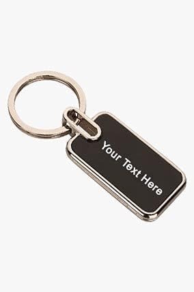 Image of Personalized Premium Metal Key Chain with Name engraved, ideal for gifting on any special occasion (Pack of 5)