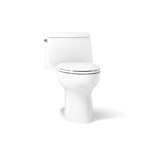 KOHLER 30810-0 Santa Rosa One-Piece Compact Elongated 1.28 Gpf Toilet With Revolution 360 Swirl...