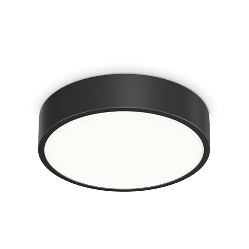 Plafón LED Ray Ideal Lux en métal noir pour illuminer votre salle de bain moderne