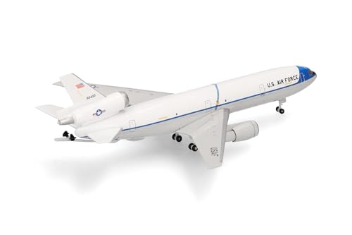 Avión KC-10 Extender herpa 1:500 USAF modelo en miniatura coleccionable sin base 3