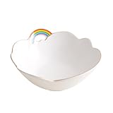 Photo Gallery wait fly rainbow and cloud, insalatiera in ceramica, ciotole da dessert, ciotole da portata per cereali, zuppe, snack, antipasti, colore bianco, 21 cm Photo Gallery wait fly rainbow and cloud, insalatiera in ceramica, ciotole da dessert, ciotole da portata per cereali, zuppe, snack, antipasti, colore bianco, 21 cm