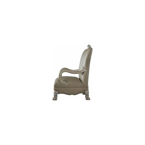 Sillón Clásico Tufted Blanco Hueso miniatura 3