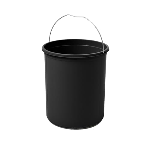 Hailo Inneneimer 1138739 schwarz | Ersatz-Inneneimer für Raumspar Tandem Mülleimer | 15 Liter Volumen | Passend Abfalleimer Mono | Robuster Kunststoff | Durchmesser 27 cm x Höhe 32,4 cm