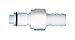 CPC (Colder) PMCD220212 Quick-Disconnect Hose Barb Insert; Valved, 1/8" Tube ID, 1/8" Flow Size, PP