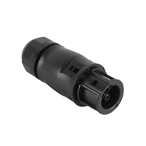 Laroal BC01 Cable Connector Power Connection Socket Power Connector IP68 Waterproof 3-Pin Power Connection Plug for Micro Inverter/Balcony Power Station (Female)