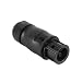 Laroal BC01 Cable Connector Power Connection Socket Power Connector IP68 Waterproof 3-Pin Power Connection Plug for Micro Inverter/Balcony Power Station (Female)