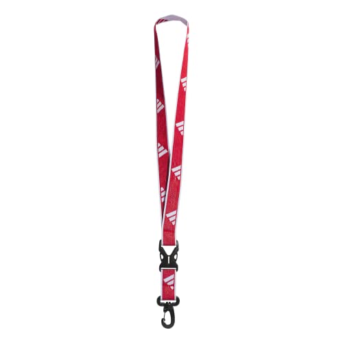 Image of adidas Unisex Adult Lanyard for Keys, ID Badge Holder, Keychain with Breakaway Buckle