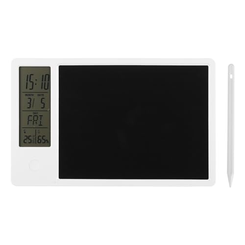 Bloc-notes météo avec horloge LCD et calendrier numérique pour bureau