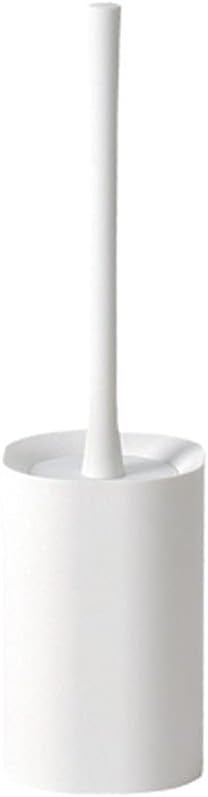 Toilet Brush Holder Long Handle Wall-Mounted Toilet Brush Holder Toilet Brush Dead Corner Cleaning Toilet Brush Pure White Bathroom Toilet Brush Set Toilet Brush Holders(B)