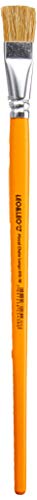 Pincel Escolar Chato Longo Individual 815-18 Blister Leonora, Amarelo