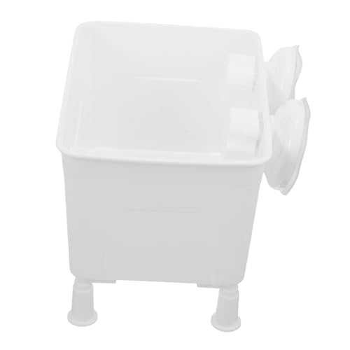 OUNONA 1 セット カメ ボックス 水族館用フィッシュセパレーター 水槽飼育ネット 小さなバスルームのゴミ箱 水族館の標本容器 水族館の保育園 魚 ケース 飼育者 プラスチック 白い