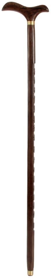 Canne en bois de séquoia wengé pour homme et femme d'esprit libre