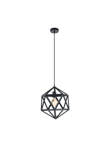 Lustre à suspension vintage noir GL0756 au design épuré