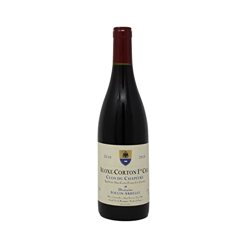 Aloxe-Corton 1er Cru Clos du Chapitre Rouge 2018 - Domaine Follin-Arbelet - Vin AOC Rouge de Bourgogne - 75cl - Cépage Pinot Noir Cover