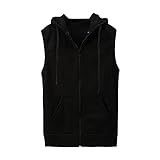 Chaleco con capucha para hombre, XL
