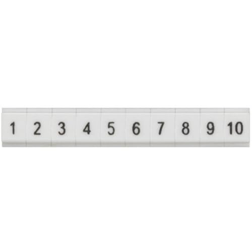 Plaquita Siemens Sirius 31-40 de 42mm plana para identificación en cuadros eléctricos