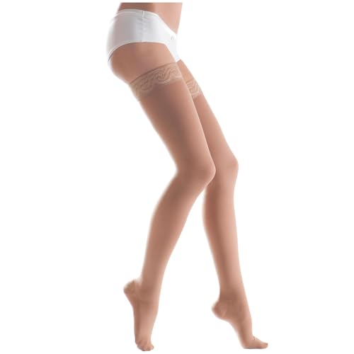 Lauma Medical, 23-32 mmHg Medical Compression Stockings Class 2 with Lacy-striped, Varicose Veins, Often Swelling in Legs