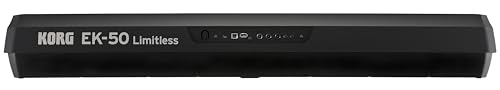Korg - EK-50L Digital Keyboard with 61 Touch Sensitive Keys - Deluxe Model - Black
