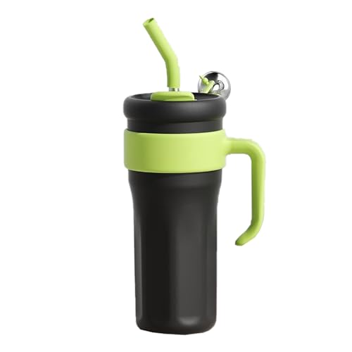 ステンレス 水筒 コーヒー 水筒 タンブラー 保温 保冷 広口 直飲み 蓋付き 大容量 1.25L スポーツボトル ストローボトル 持ち運びケトル コーヒー 手提げひも付き オフィス ステンレス ストロー付き オフィス アウトドア レジャー 運動会 おしゃ