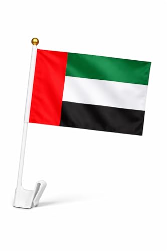 علم سيارة لليوم الوطني الامارات العربية المتحدة، 30 × 45 سم،...
