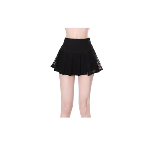 Women Lace Mini Skirt Preppy A-Line Korean Ballet Core Vintage