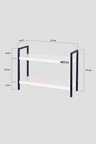 Mudesa MDSMUR0002 Metal Masa Tezgah Üstü Düzenleyici Organizer Banyo Mutfak Rafı Kitaplık Baharatlık - Görsel 2