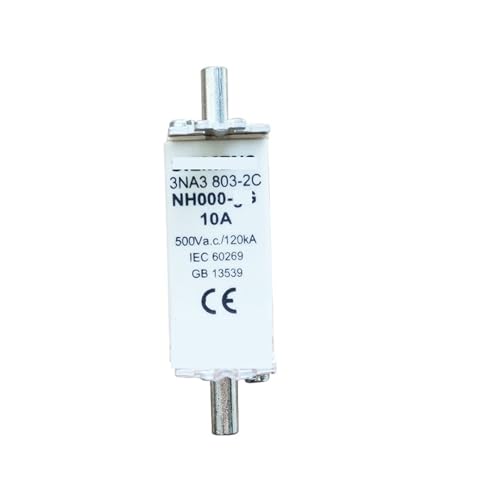 Fusible 3NA3803-2C 10A 500V NH000 cartouche gG pour protection circuit