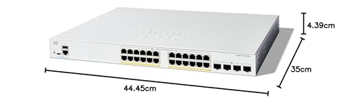 Image of Cisco Catalyst 1300-24FP-4X Managed Switch, 24 Port GE, Full PoE, 4x10GE SFP+, Limited Lifetime Protection (C1300-24FP-4X)