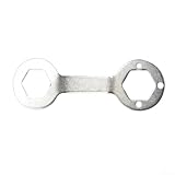 Yelvera Robuster Kupplungsschlüssel, speziell entwickelt für Waschmaschinen-Reparaturen, die eine Entfernung von 36 mm oder 38 mm Kupplungskomponenten erfordern (Silber)