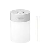 T stdclass Cool Mist Humidifiers for Bedroom, 600ml Portable USB Humidifier with Night Light Function, Whisper-Quiet, Auto-Off, Suitable for Home, Office,Plants (White)