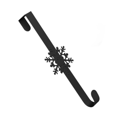 Sharplace Porte-couronne Décoratif En Métal Robuste pour Porte D'entrée, Idéal pour Un Bureau, Pâques, Un Mariage, Un Porche Ou Un Jardin, Noir