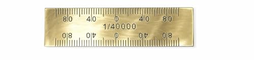 Image of Patwari Brass Scale Set 2 Inch Guniya | 20:25, 25:50 & 1 /4000 Division | Survey Land Measurement Tool | Set of 3 Pcs