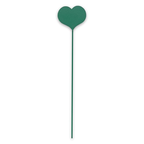 Gruber - Kleiner Gartenstecker für Gartendeko und Balkon Deko | 340 x 80 mm Bodenstecker für Innen- und Außenbereich | Grabschmuck wetterfest, ideal als Gartendeko für draußen, Grün
