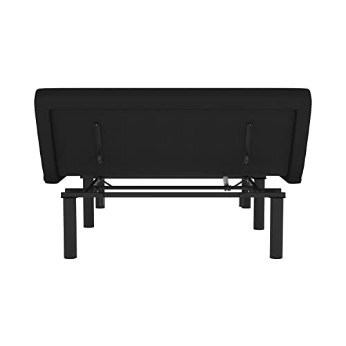 Taylor & Logan Bailey Adjustable Bed Base With Wireless Remote, Three Leg Heights, & Independent Head/Foot Incline -Full - Black #TOP6