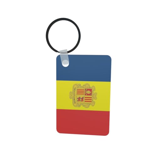 U24 Porte-clés Andorre en aluminium 50 x 47 mm