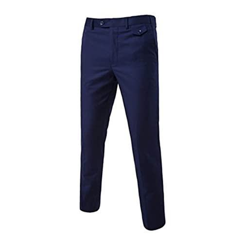 Fairnull Terno Masculino 2 peças de Negócios Slim cor Sólida Jaqueta Business smoking Ternos Elegant