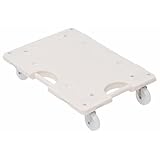 山善(YAMAZEN) 台車 スマート連結 平台車 36.5×49.5cm 耐荷重80kg 日本製 ホワイト YTRM-55E