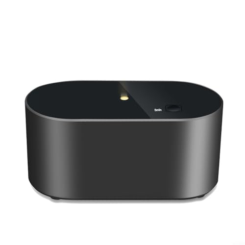 GLFLOW Difusor de aceite esencial Nebulizador sin agua Ambientador Máquina para el hogar Habitación Fragancia Aroma Aroma 13W 2000MAh Recargable (negro)