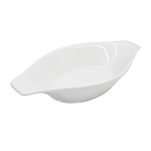 Chefcaptain Set Of 6 Porcelain Oval Casserole Dishes For Oven, 16 Oz Au Gratin Baking Dishes With Handles, Lead & Cadmium Free, Microwave Dishwasher Safe