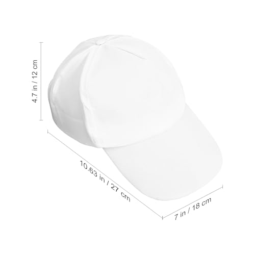 Toyvian 20 Stück Trucker Bastelzubehör Kappe Dekorativ Herstellung Kind Casquette Malerei Karneval Eltern-Kind Kinder Unvollendet Für Bemalte Hüte Outdoor Polyester Weiß Jugendhut Ostern