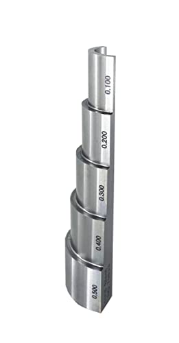 Ultrasonic Calibration Block 5 Step Round Test Block 0.100" 0.200" 0.300" 0.400" 0.500" for Ultrasonic Thickness Gauge with 1018 Steel Inner Diameter of Pipe Wall 1" miniatura 1