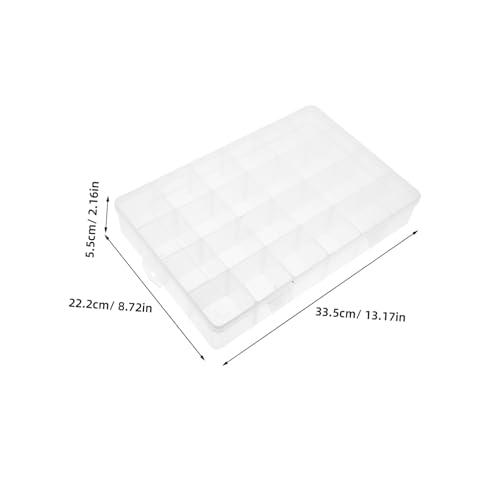 Boîte à compartiments plastique x2 pour rangement bijoux et perles - 3