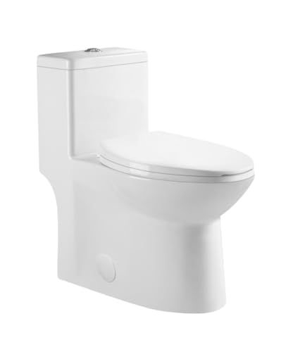 DeerValley Symmetry One Piece Toilet, Dual Flush 1.1/1.6 GPF Elongated