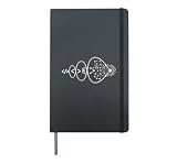 Artificial Intelligence AI Evolution Neural Network Hardcover Journal, Black