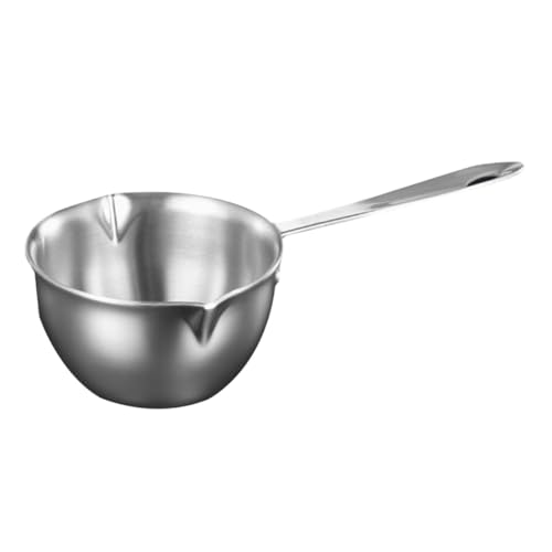 ULTECHNOVO Cazo de Acero Inoxidable Derretir Mantequilla y Chocolate con Doble Vertedor Resistente y para Cocina y Profesional