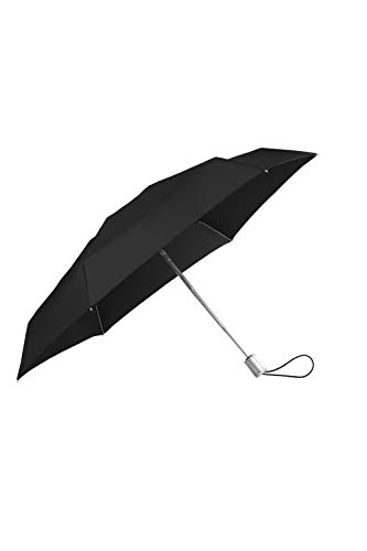 Samsonite Alu Drop S - 4 sekcja Auto Open Close Mini parasol, 21 cm, czarny